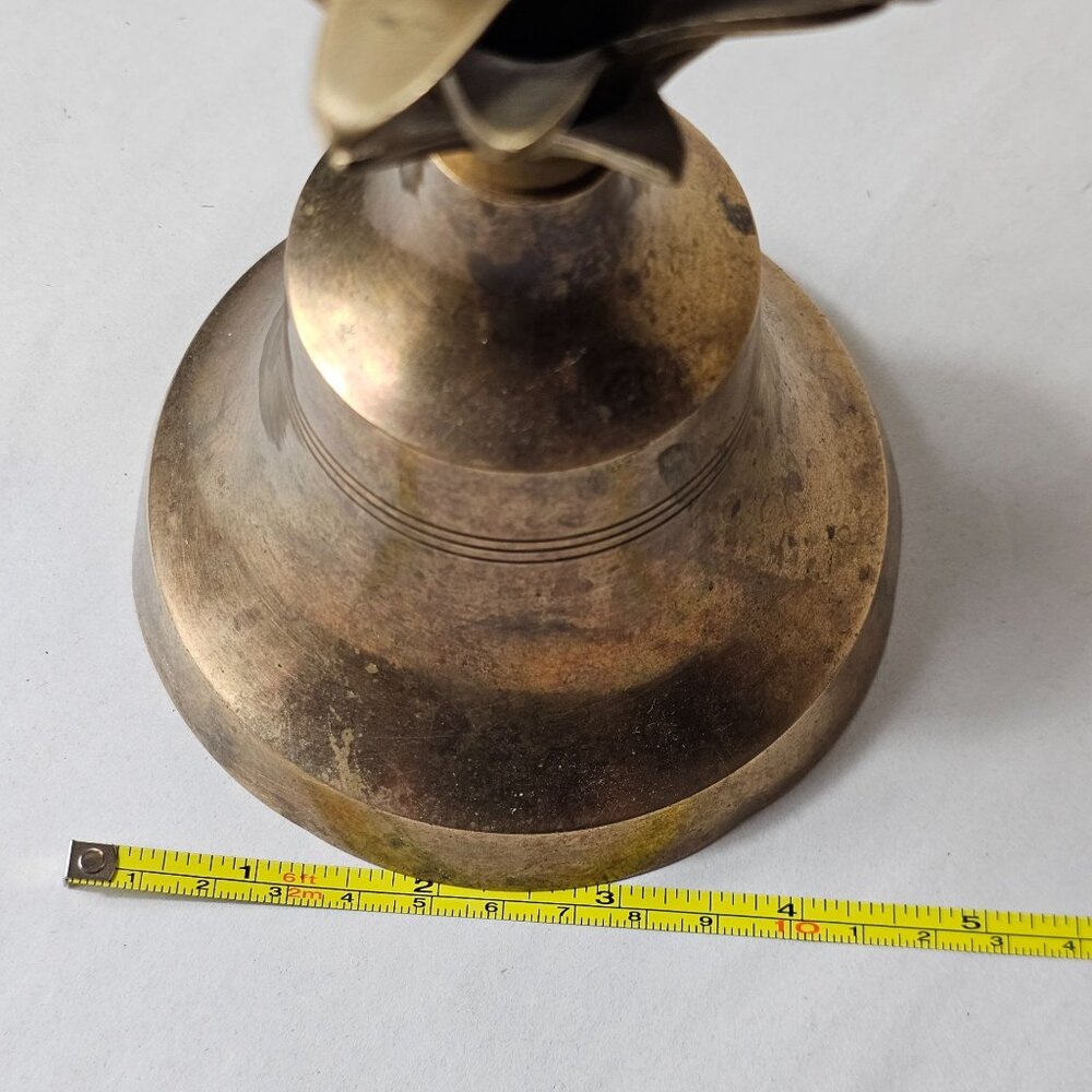 Vintage Brass Pineapple Bell Home Decor Collectible Candlestick Holder 7" Tall - Picture 5 of 7